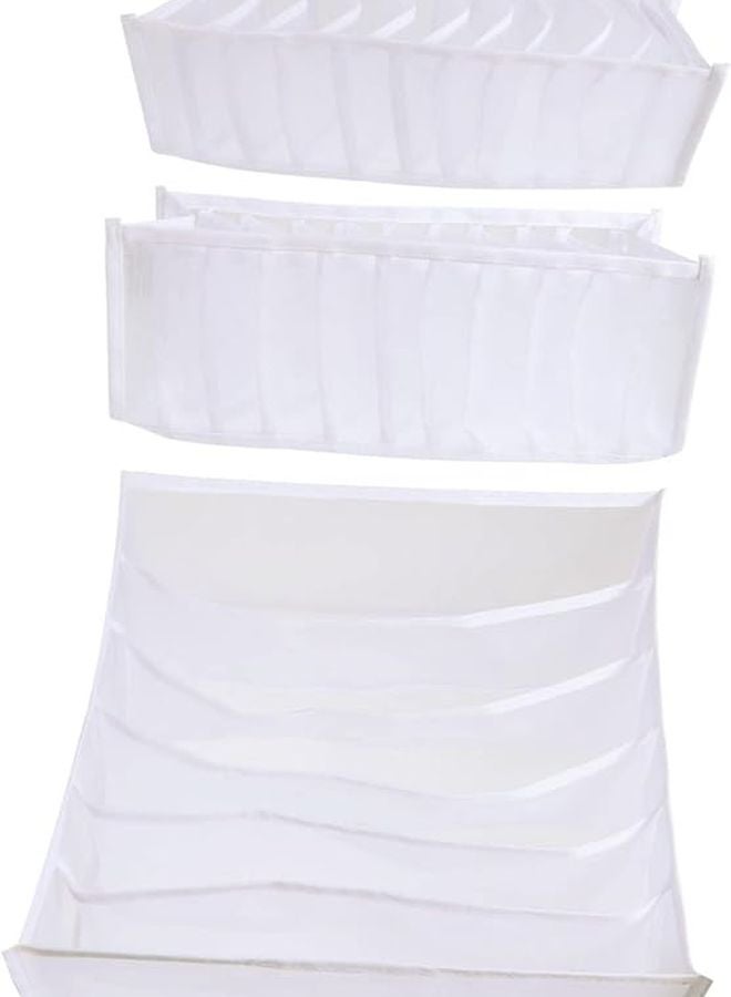 3pcs Closet Underwear Organizer With Multiple Compartments For Socks Panties Space Saving - Image 1